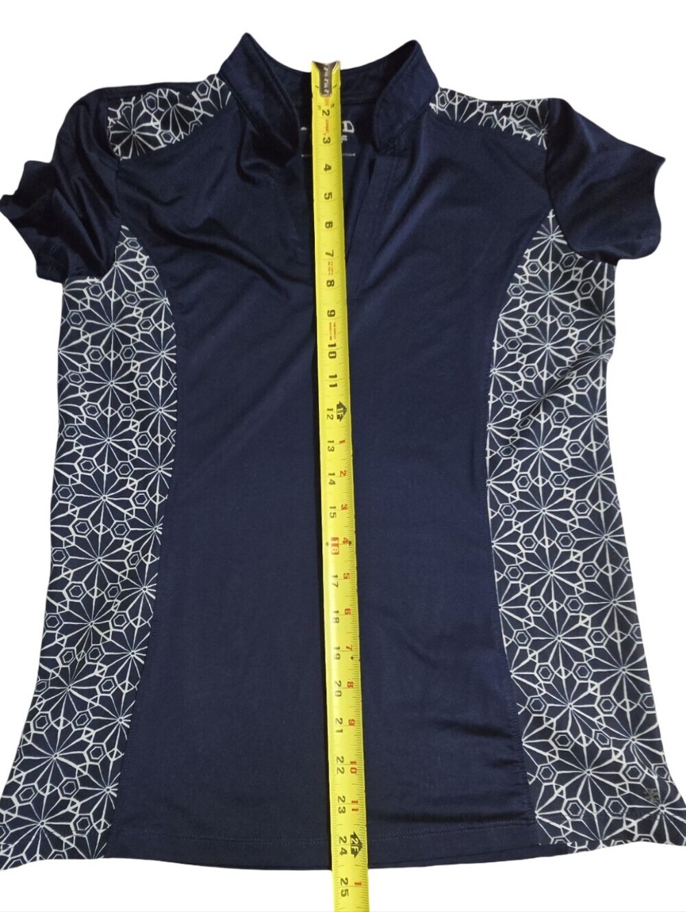 Izod Navy Short-Sleeve V-Notch Golf Top Athletic Athleisure Size  XS - Picture 5 of 7